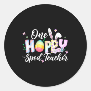 Een vrolijke SPED leraar - Bijzonder onderwijs Bun Ronde Sticker