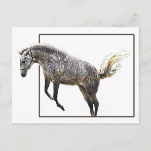 Een vrolijke sprong briefkaart