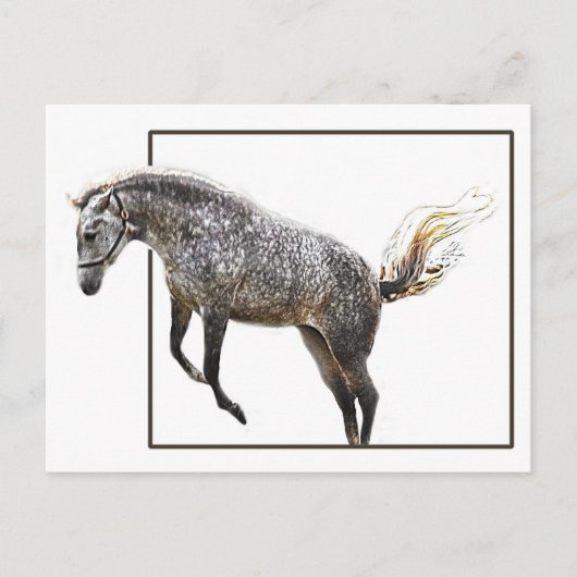 Een vrolijke sprong briefkaart (Voorkant)