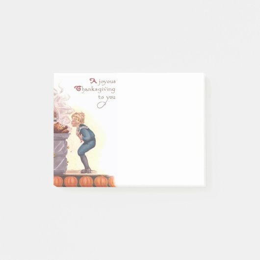 Een vrolijke Thanksgiving die het merkt Post-it® Notes (Voorkant)