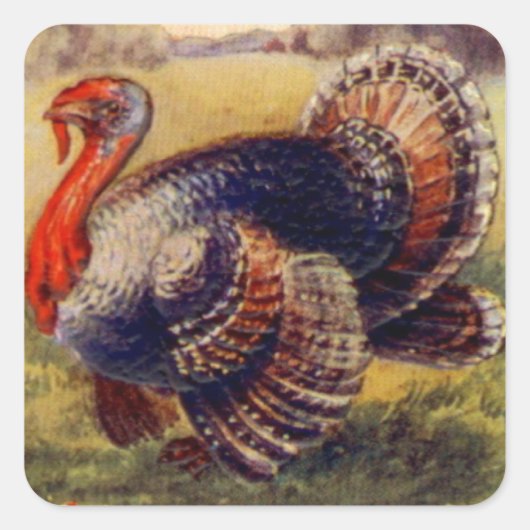 Een vrolijke Thanksgiving voor je  Sticker (Voorkant)