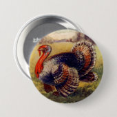 Een vrolijke Thanksgiving voor je  Sticker Ronde Button 7,6 Cm (Voorkant /achterkant)