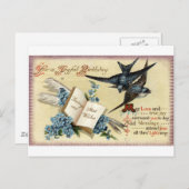 Een vrolijke verjaardag 1913 Repro Briefkaart (Voorkant / Achterkant)