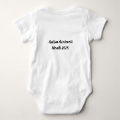 Een vrolijke viering van autisme bewustzijn romper (Achterkant)