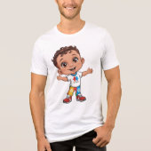 Een vrolijke viering van autisme bewustzijn Tri-Blend shirt (Voorkant)