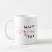 Een vrolijke vrije kerst koffiemok (Links)