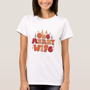 Een vrolijke vrouw - Kerstmis T-shirt