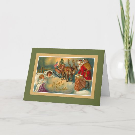 Een vrolijke Yuletide Feestdagen Kaart (Voorkant)