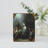 Een vrouw beschadigd door de verovering briefkaart (Staand voorkant)