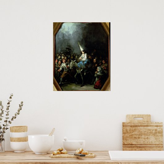 Een vrouw beschadigd door de verovering poster (Keuken)