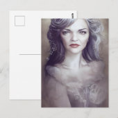 Een vrouw Briefkaart (Voorkant / Achterkant)