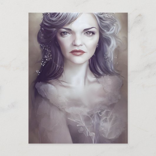 Een vrouw Briefkaart (Voorkant)