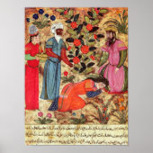 Een vrouw die de sultan aan het uitzoeken is poster (Voorkant)