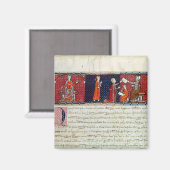 Een vrouw die een eed aflegt magneet (Voorkant / Achterkant)