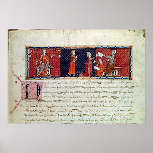 Een vrouw die een eed aflegt poster (Voorkant)