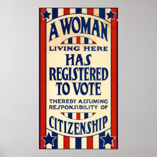 Een vrouw die hier woont Poster