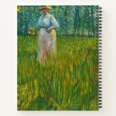 Een vrouw die in een tuin loopt - Vincent van Gogh Notitieboek (Achterkant)
