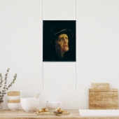 Een vrouw die lacht poster (Keuken)