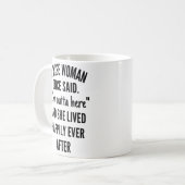 Een vrouw die ooit zei: koffiemok (Voorkant links)