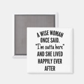 Een vrouw die ooit zei: magneet (Voorkant / Achterkant)