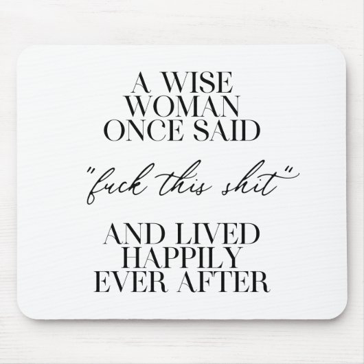 Een vrouw die ooit zei: muismat (Voorkant)