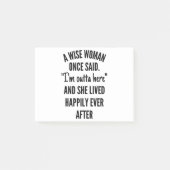 Een vrouw die ooit zei: post-it® notes (Voorkant)