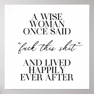 Een vrouw die ooit zei: poster