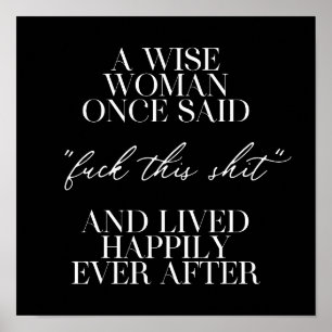 Een vrouw die ooit zei: poster