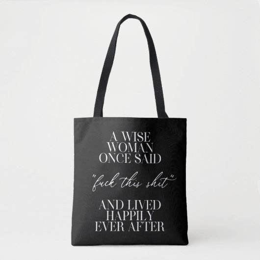 Een vrouw die ooit zei: tote bag (Voorkant)