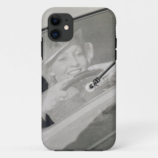 Een vrouw die rijdt, c.1930s (fotogravure) Case-Mate iPhone case (Achterkant)