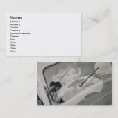 Een vrouw die rijdt, c.1930s (fotogravure) visitekaartje (Voorkant / Achterkant)