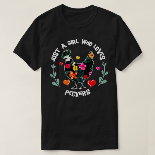 Een vrouw die van Peckers houdt, citeert een vrouw T-shirt (Design voorkant)