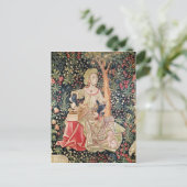 Een vrouw draaien briefkaart (Staand voorkant)