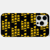 EEN VROUW EEN LEGER Case-Mate iPhone CASE (Achterkant (horizontaal))