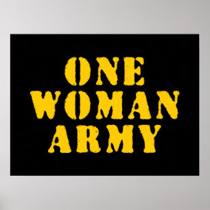 EEN VROUW EEN LEGER POSTER