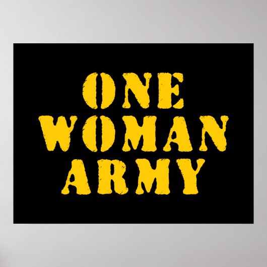 EEN VROUW EEN LEGER POSTER (Voorkant)