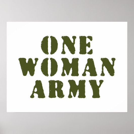 EEN VROUW EEN LEGER POSTER (Voorkant)