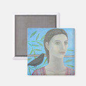 Een vrouw en een Blackbird zijn één Magneet (Voorkant / Achterkant)