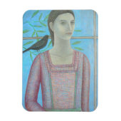 Een vrouw en een Blackbird zijn One 2012 Magneet (Verticaal)