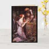 Een vrouw en haar ridder kaart (Gele Bloem)