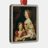 Een vrouw en haar zoon metalen ornament (Rechts)