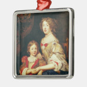 Een vrouw en haar zoon metalen ornament (Links)