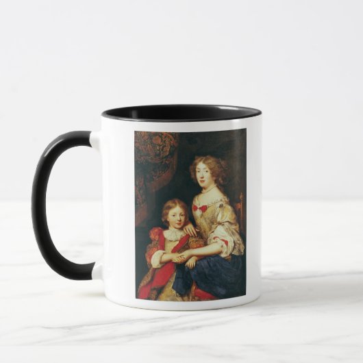 Een vrouw en haar zoon mok (Links)