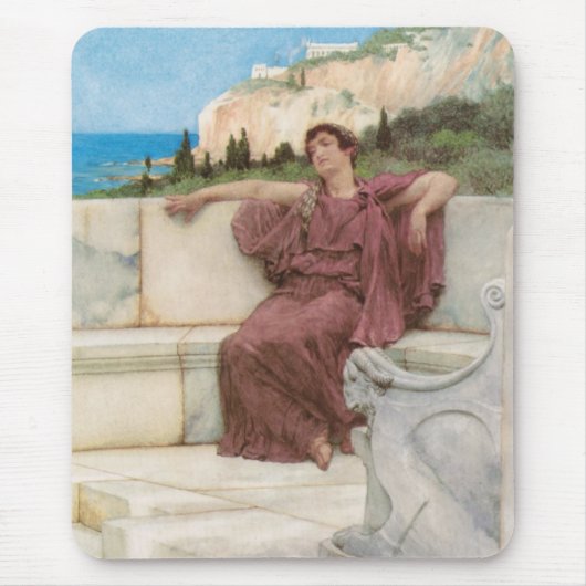 Een Vrouw figuur rust Muismat (Voorkant)