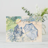 Een vrouw gezeten op een bank | Berthe Morisot (Staand voorkant)