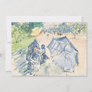 Een vrouw gezeten op een bank   Berthe Morisot