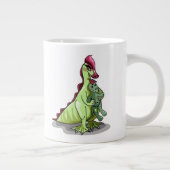 Een Vrouw Hadrosaurus met een pop. Grote Koffiekop (Rechts)