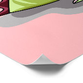 Een Vrouw Hadrosaurus met een pop. Poster (Hoek)