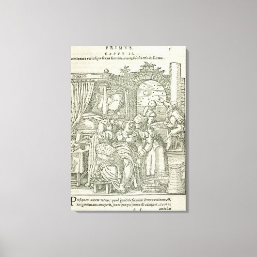 Een vrouw in de Arbeid, illustratie uit hoofdstuk  Canvas Afdruk (Voorkant)