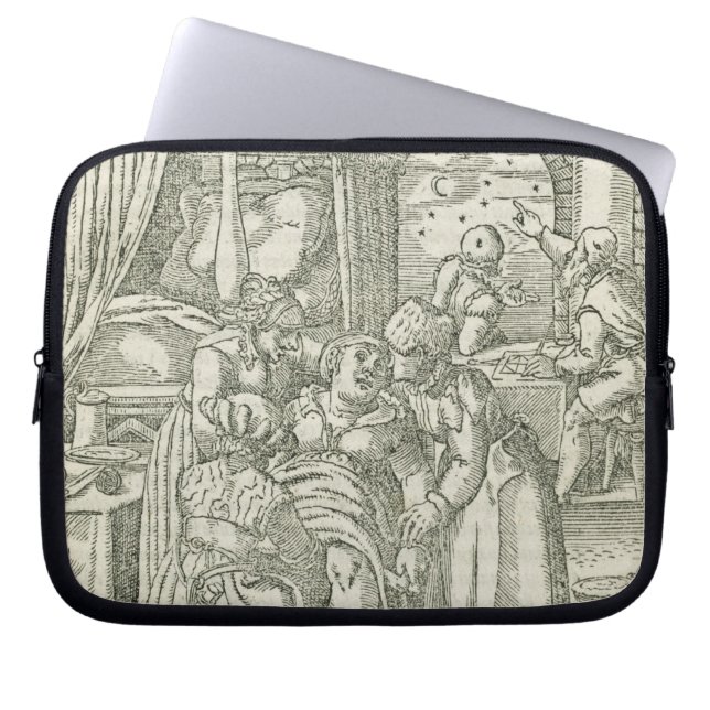 Een vrouw in de Arbeid, illustratie uit hoofdstuk  Laptop Sleeve (Voorkant)